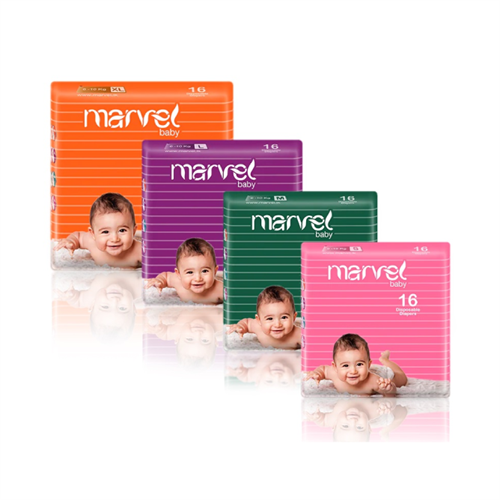 Marvel Baby Diaper Tape - 16Pcs