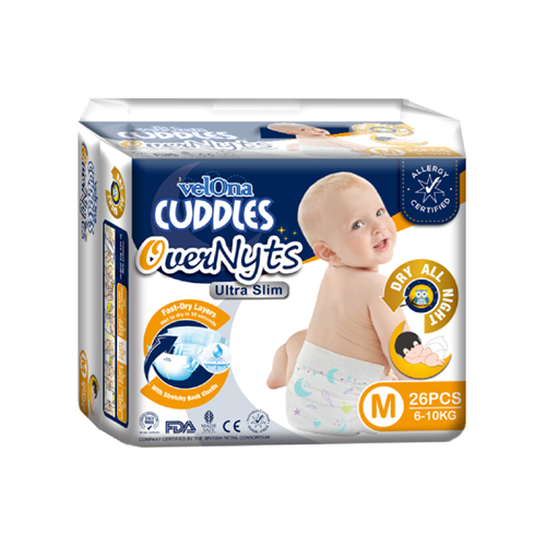 Velona Cuddles Overnyts Tape - Size M (26 Pcs)