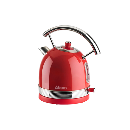 Abans 1.7L Pyramid Kettle with Gloss Red Finish