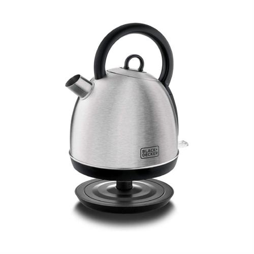 Black + Decker 1.7L Stainless Steel Dome Kettle