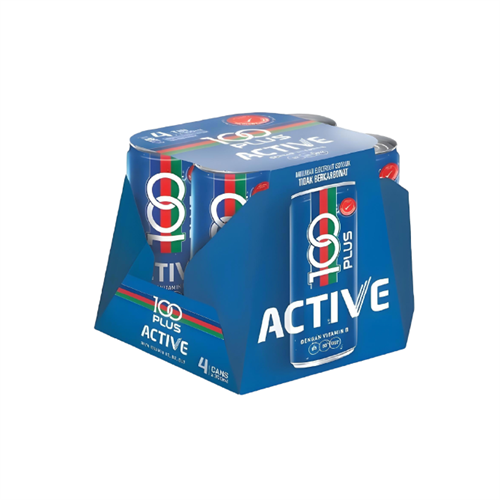 100 Plus Active Can 300ml (4 Pack)