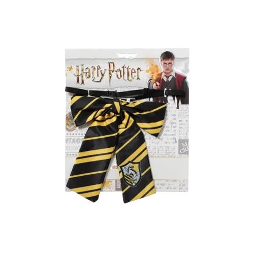 MINISO Harry Potter Badge Bow Tie and Hair Clip - Hufflepuff