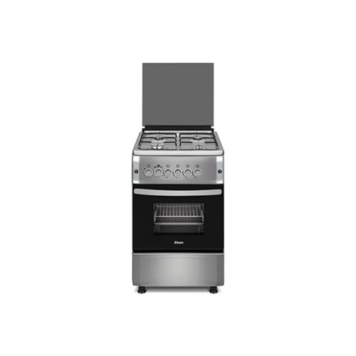 Abans 60cm Stainless Steel 4-Gas Free Standing Cooker with Electric Oven (Safety)