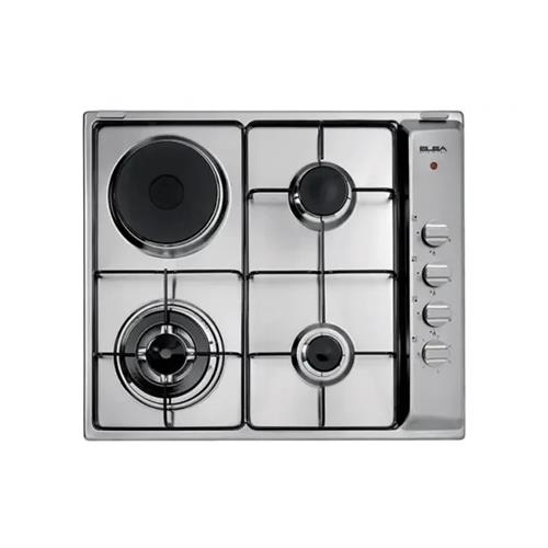 ELBA Hob 3 Gas + 1 Electric With Safety 60cm - Stainless steel