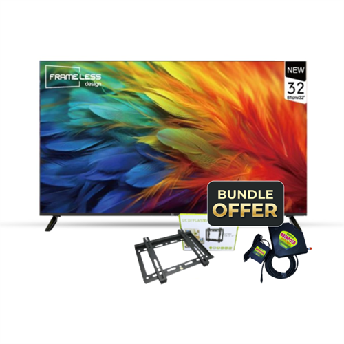 MX+ 32 inch FHD LED TV (with TV Antenna & Bracket)