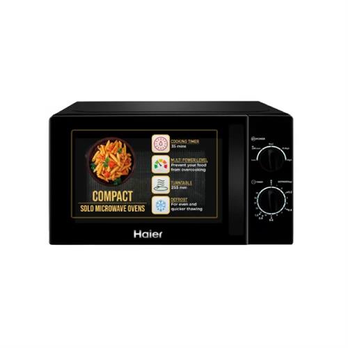 Haier 20L Solo Microwave Oven - Black