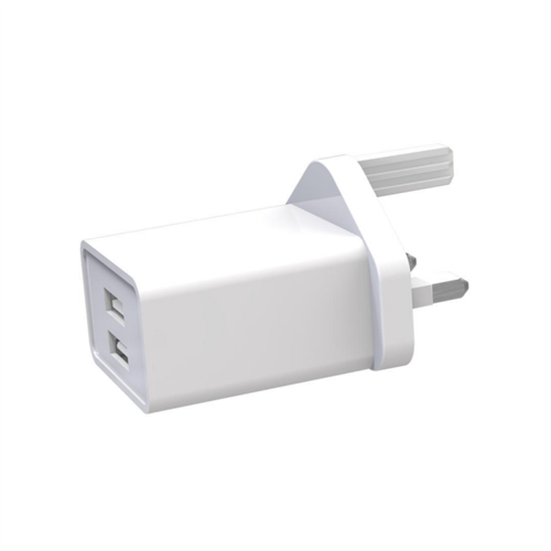 ABC 2.4A Dual USB Charger with Apple Cable