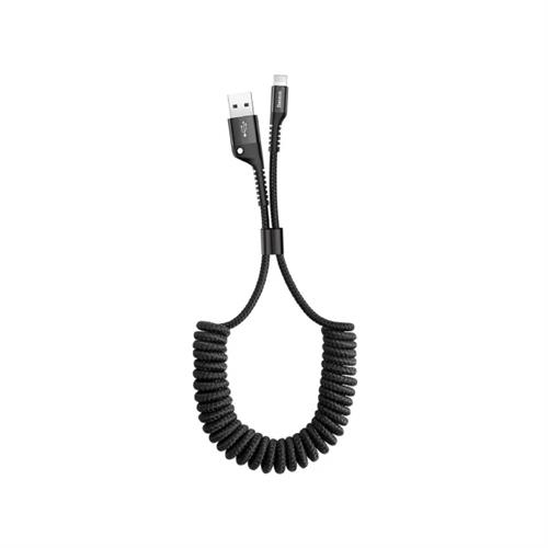 Cable Fisheye Spring USD to Lightning - Black