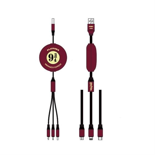MINISO Harry Potter 3 in 1 Charging Cable - Red