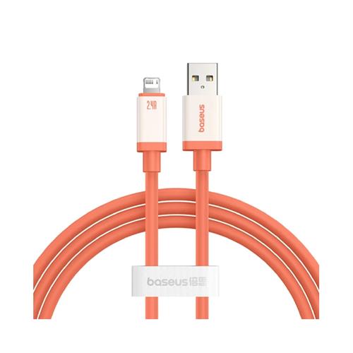 Baseus 0 Series Fast Charging Data Cable USB to IP 2.4A 1m - Canyon Coral