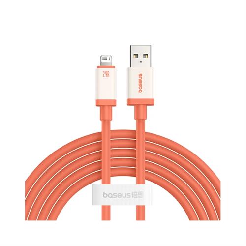 Baseus 0 Series Fast Charging Data Cable USB to IP 2.4A 2m - Canyon Coral