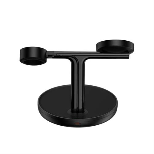 Baseus 20W Swan 3-in-1 Wireless Magnetic Charging Bracket - Black