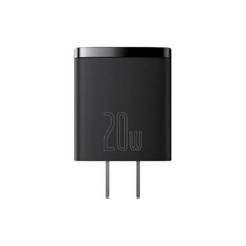 Baseus Compact Quick Charger U-C 20W CN 2 Pin - Black