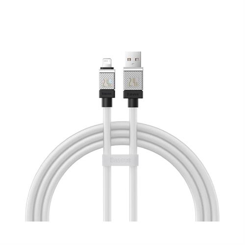 Baseus Cool play Series Fast Charging Cable USB to IP 2.4A 2m - White