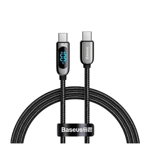 Baseus Display Fast Charging Data Cable Type-C to Type-C 100W 1M - Black