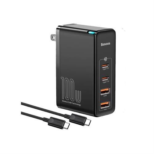 Baseus Gan2 Pro Quick Charger 2C-2U 100W CN 2 Pin - Black