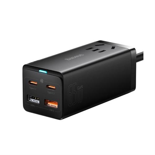 Baseus Gan3 Pro Desktop Power strip AC-2U-2C 65W CN 2 Pin - Black