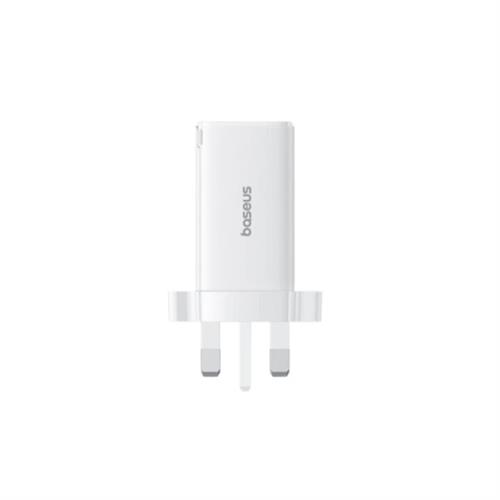 Baseus Gan5 Pro Fast Charger 2C-U 65W UK - Moon White