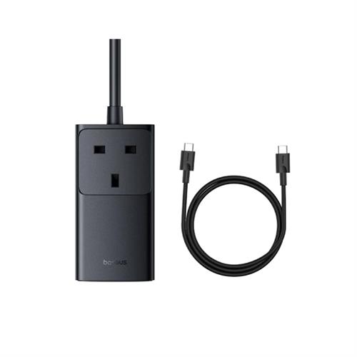 Baseus Gan5 Pro Power combo On Power strip AC-2U-2C 65W 1-5M UK - Cluster Black