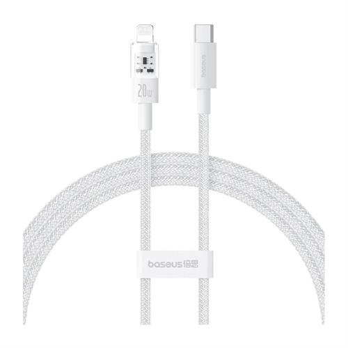 Baseus Gem Fast-Charging Data Cable USB-C to IP 20W 2M - Moon White
