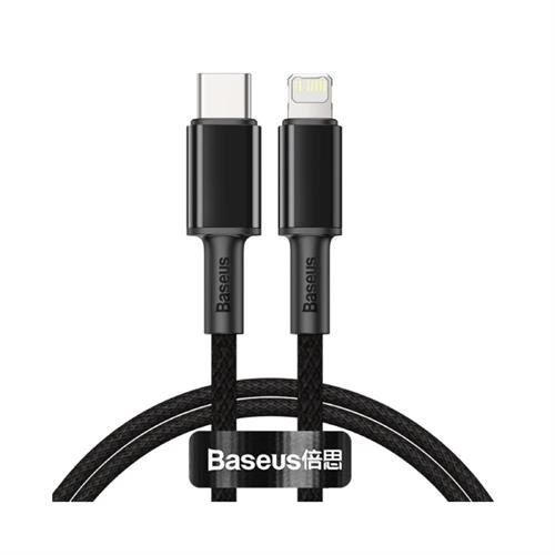 Baseus High Density Braided Fast Charging Data Cable Type-C to IP PD 20W 1M - Black