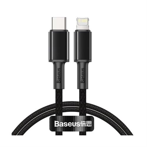 Baseus High Density Braided Fast Charging Data Cable Type-C to IP PD 20W 2M - Black
