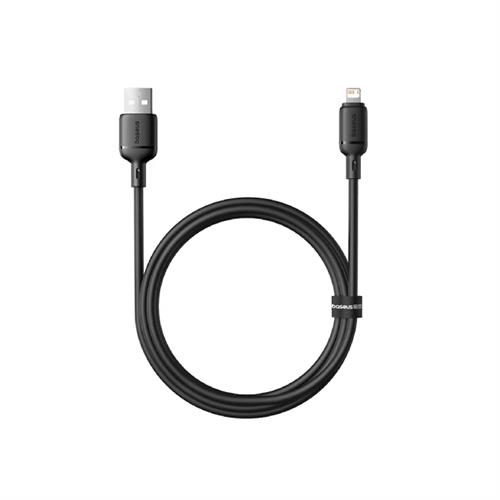 Baseus Silky Series Fast Charging Cable USB to IP 2.4A 1m - Cluster Black