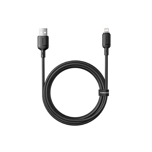 Baseus Silky Series Fast Charging Cable USB to IP 2.4A 2m - Cluster Black