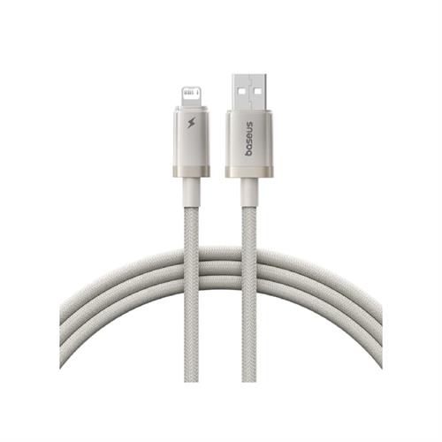 Baseus Titanium Alloy Fast Charging Cable USB to IP 2.4A 1m - Galaxy Titanium Gold