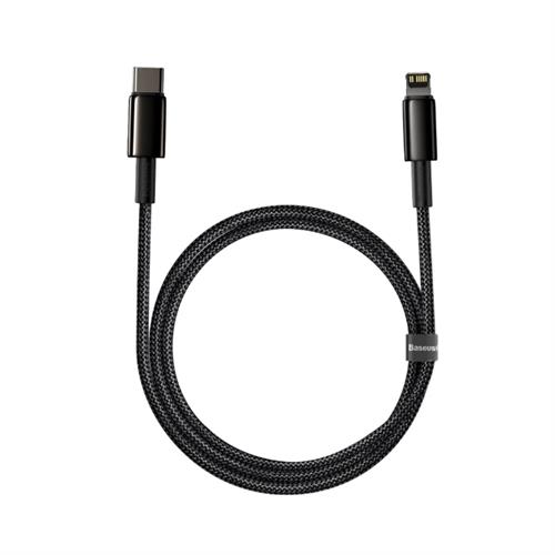 Baseus Tungsten Gold Fast Charging Data Cable Type-C to IP PD 20W 1m - Black