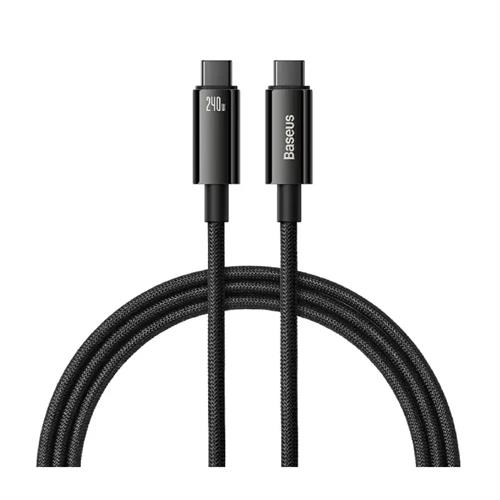 Baseus Tungsten Gold Fast Charging Data Cable Type-C to Type-C 240W 1M - Black