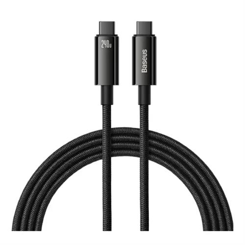 Baseus Tungsten Gold Fast Charging Data Cable Type-C to Type-C 240W 2M - Black