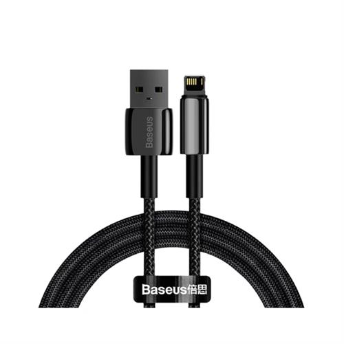 Baseus Tungsten Gold Fast Charging Data Cable USB to IP 2.4A 2m - Black
