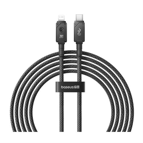 Baseus Unbreakable Series Fast Charging Data Cable Type-C to IP 20W 2M - Cluster Black