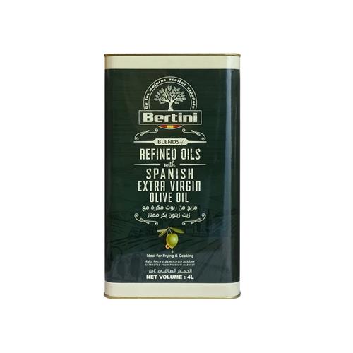 Bertini Spanish Oil with Extra Virgin Olive Oil Tin - 4L