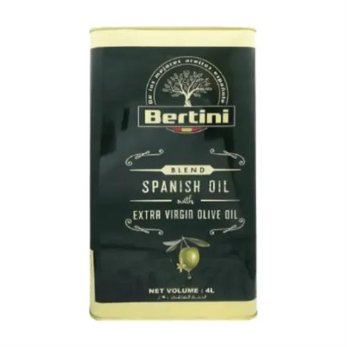 Bertini Spanish Oil with Extra Virgin Olive Oil Tin - 4L