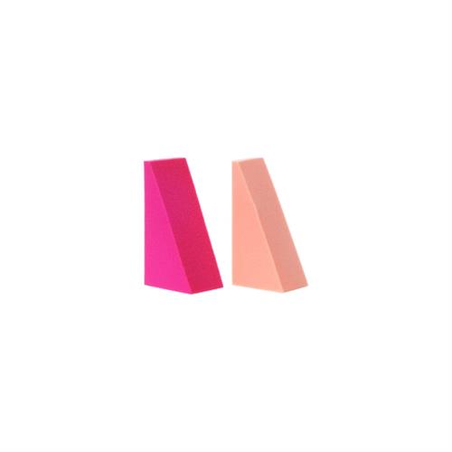 MINISO Triangle Powder Puffs 20 Pcs - Purple and Pink