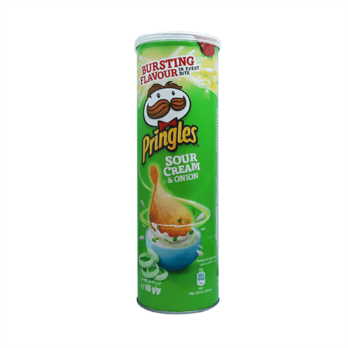 Pringles Potato Chips - Sour Cream and Onion - 165g