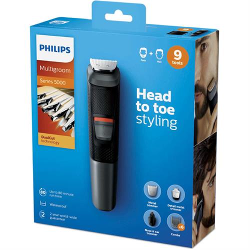 Philips 9 in 1 Multigroom Face and Hair - Series 5000