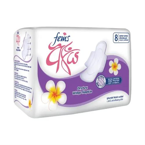 Fems Aya Drytex Sanitary Napkin 8Pcs