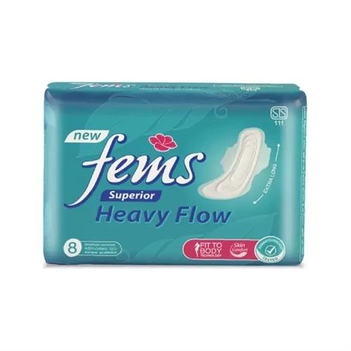 Fems Superior Heavy Flow Protection Napkin - 8Pcs