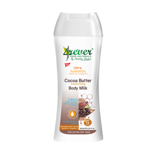 4rever Cocoa Butter Moisturizing Body Milk - 200ml