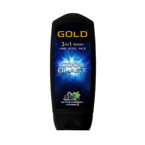 Gold 3 in 1 Wash for Hair and Body - 200ml