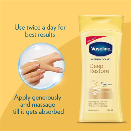 Vaseline Total Moisture Deep Restore Body Lotion - 100ml