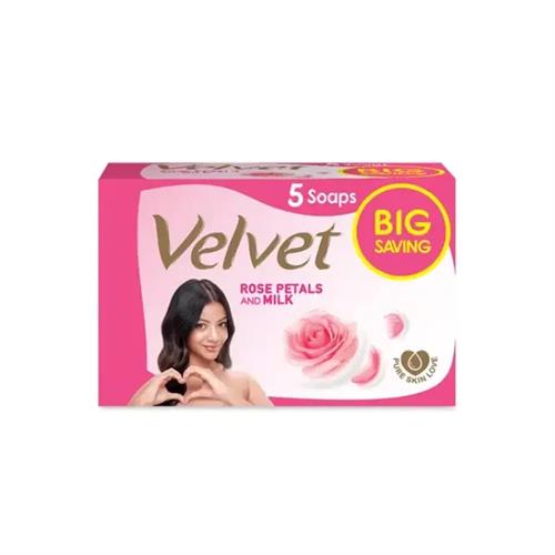 Velvet Soap Eco Pack Rosa (70g x 5) - 350g