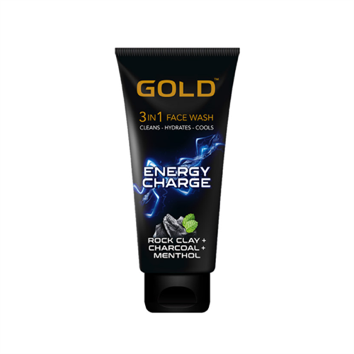 Gold 3 in 1 Energy Charge Face Wash - 50ml