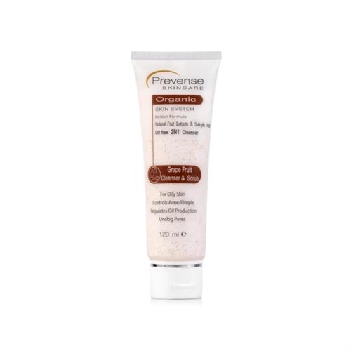 Prevense Grape Fruit Scrub & Cleanser - 120ml