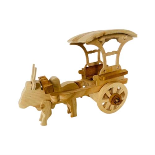 Wooden Puzzle 3D Handmade Bullock Cart