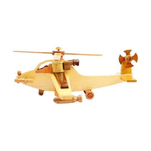 Wooden Puzzle 3D Handmade Helicopter