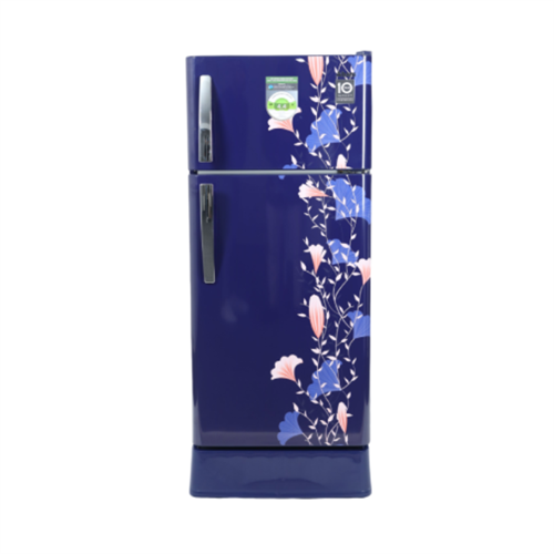 Abans 190L Defrost Double Door Refrigerator - R600 Gas (Floral Blue)